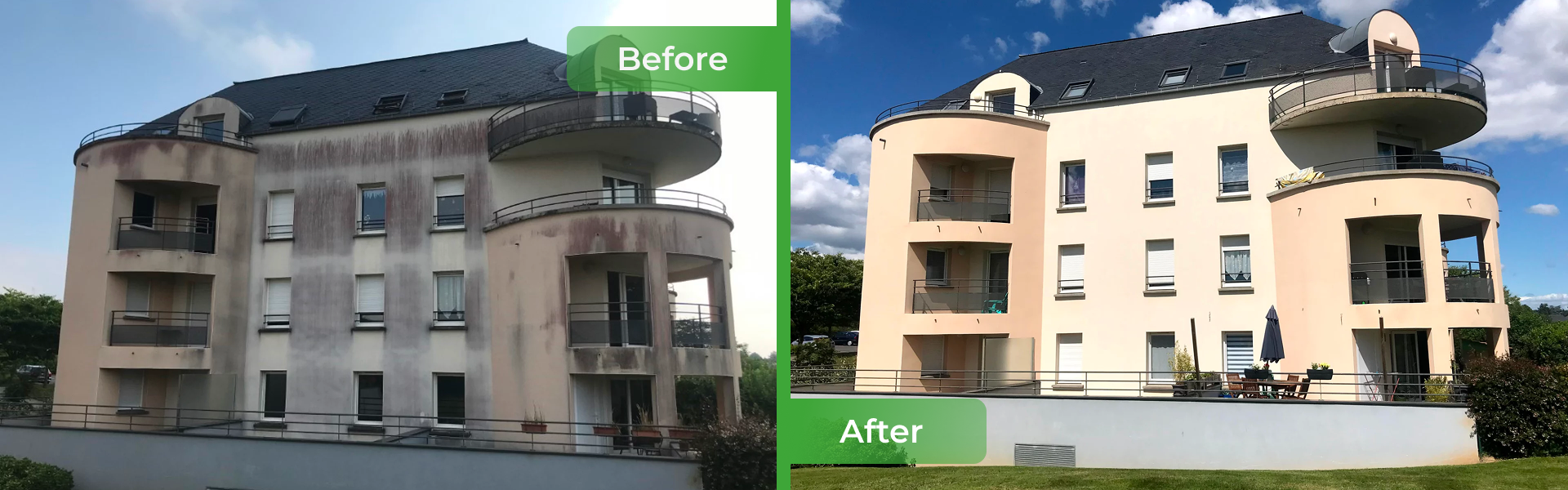 Traitement de fa&ccedil;ade &agrave; Dinan